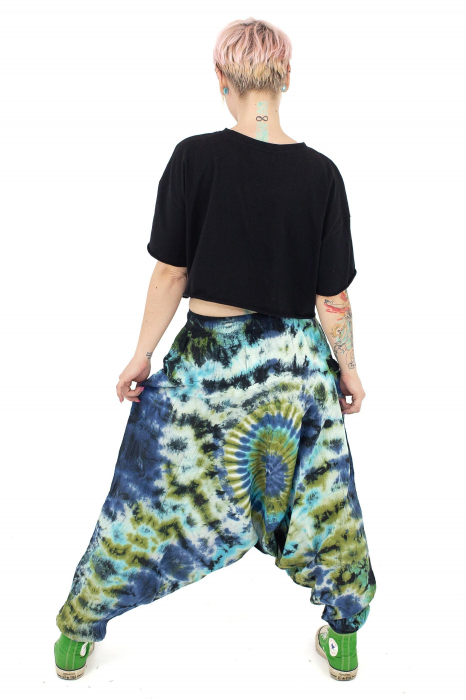 Salvari tie dye in nuante de albastru [4]