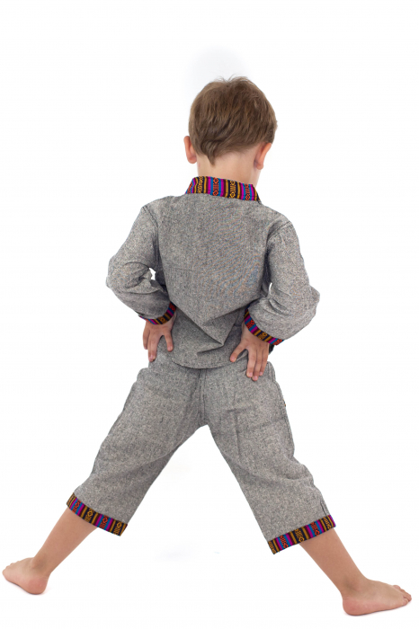 Set bluza si pantaloni pentru copii - Gri [5]