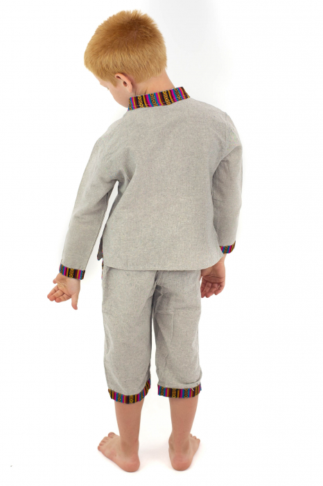 Set bluza si pantaloni pentru copii - Gri [2]