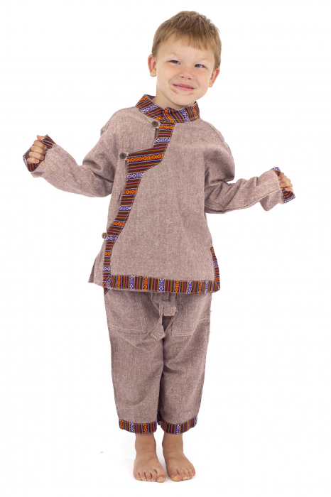 Set bluza si pantaloni pentru copii - Gri [2]