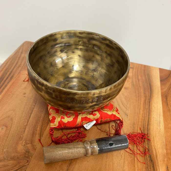 SET Singing Bowl  - 16cm (bol, maleta, pernita) FULL MOON - handmade, 720gr. [4]