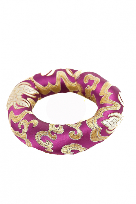 SET Singing Bowl (bol,malete+pernita) - handmade - 19cm - 910gr  - 206Hz - Jambhala/ god of wealth [7]