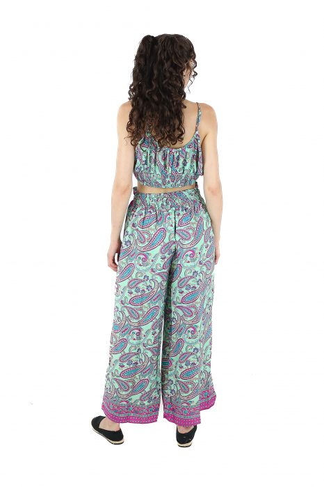 Set top tip bustiera si pantaloni cu croi drept - Model 3 [6]