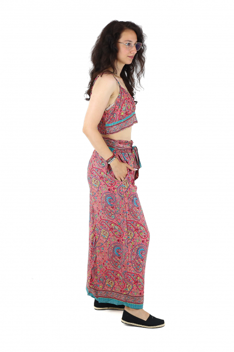 Set top tip bustiera si pantaloni cu croi drept - Model 4 [5]