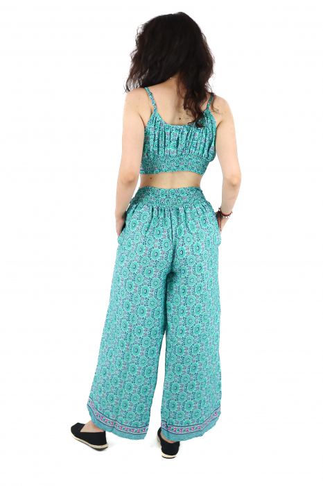 Set top tip bustiera si pantaloni cu croi drept - Model 5 [6]