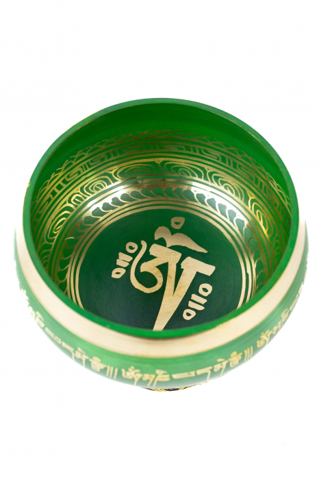 Singing Bowl cu simboluri tibetane - Marime Mare 17 cm - Model 1 [2]