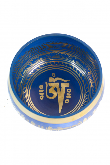 Singing Bowl cu simboluri tibetane - Marime Mare 17 cm - Model 11 [2]