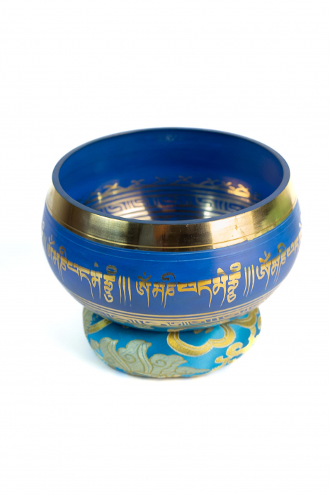 Singing Bowl cu simboluri tibetane - Marime Mare 17 cm  - Model 17 [3]