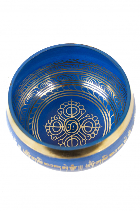 Singing Bowl cu simboluri tibetane - Marime Mare 17 cm - Model 3 [2]