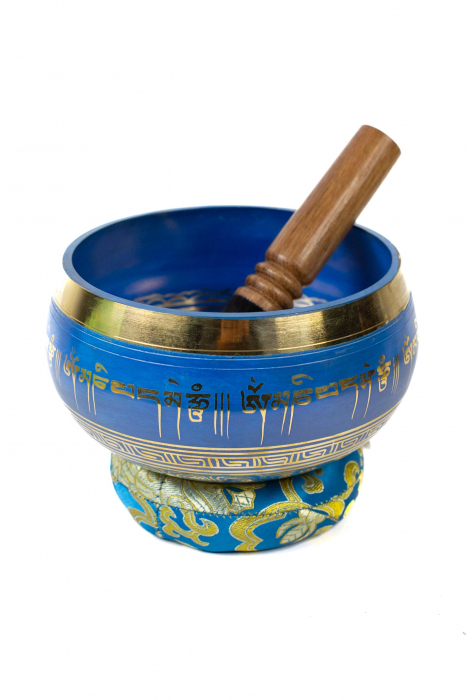 Singing Bowl cu simboluri tibetane - Marime Mare 17 cm - Model 3 [4]
