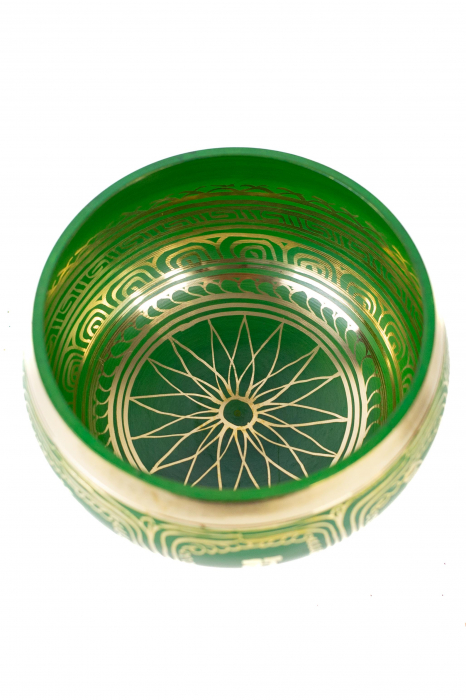 Singing Bowl cu simboluri tibetane - Marime Mare 17 cm - Model 5 [2]