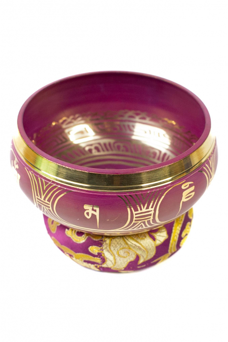 Singing Bowl cu simboluri tibetane - Marime Medie 13 cm - Model 1 [3]