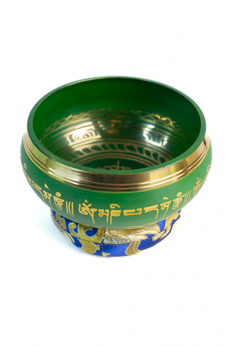 Singing Bowl cu simboluri tibetane - Marime Medie 13 cm - Model 15 [3]