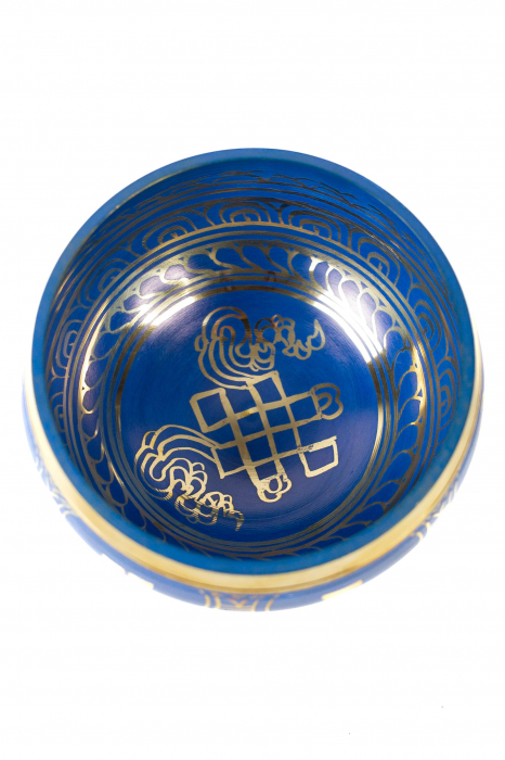 Singing Bowl cu simboluri tibetane - Marime Medie 13 cm - Model 2 [2]