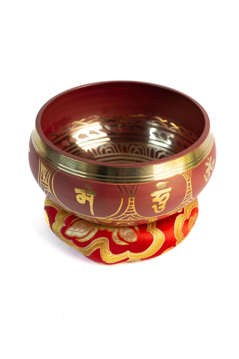 Singing Bowl cu simboluri tibetane - Marime Medie 13 cm - Model 24 [2]
