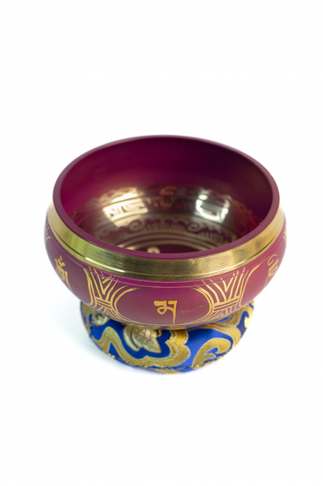 Singing Bowl cu simboluri tibetane - Marime Medie 13 cm - Model 30 [3]