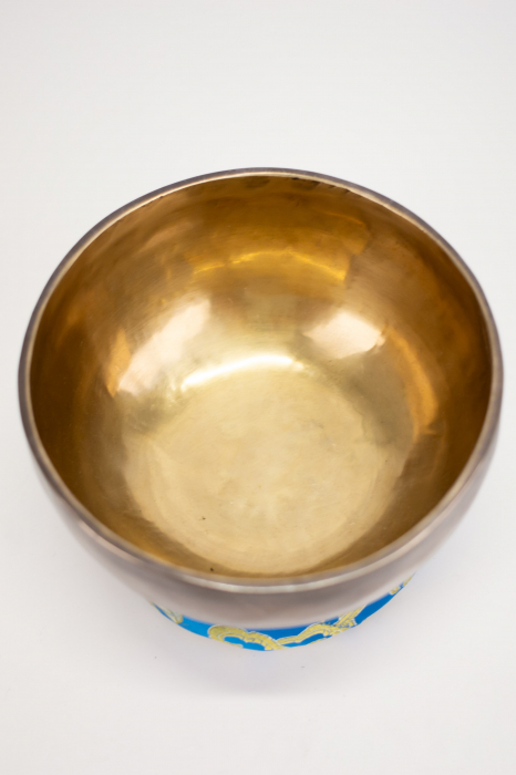 Singing Bowl Tibetan Autentic Forjat manual - Golden Chocolate, 17 cm,0,846 Kg [2]