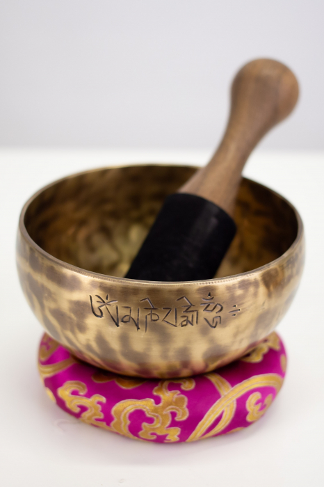 Singing Bowl Tibetan Autentic Forjat manual - Full Moon, 14,5 cm, 0,582 Kg [3]