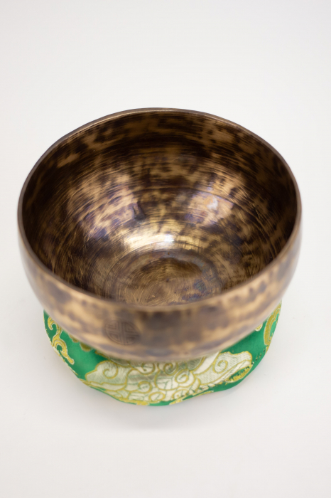 Singing Bowl Tibetan Autentic Forjat manual - Full Moon, 14 cm, 0,593 Kg [2]