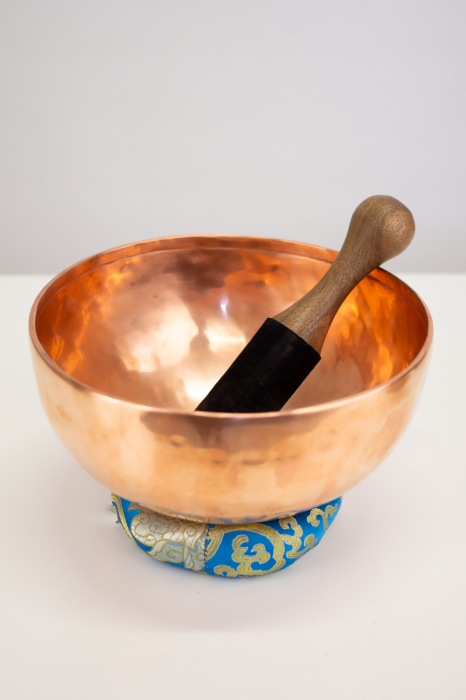 Singing Bowl Tibetan Autentic Forjat manual - Copper Color 23 cm, 1,593 kg [3]