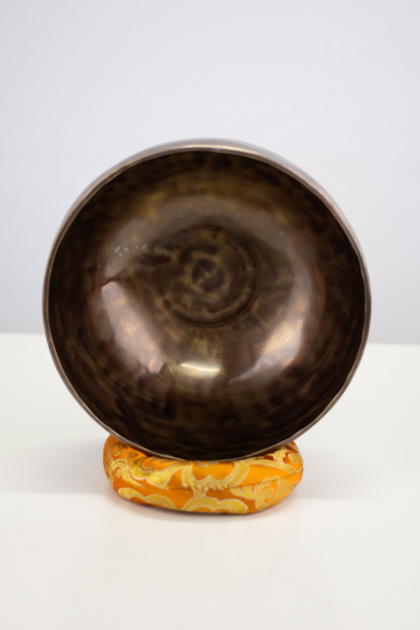 Singing Bowl Tibetan Autentic Forjat manual - Dark Tiger Antique 20 cm, 1,209 kg [3]