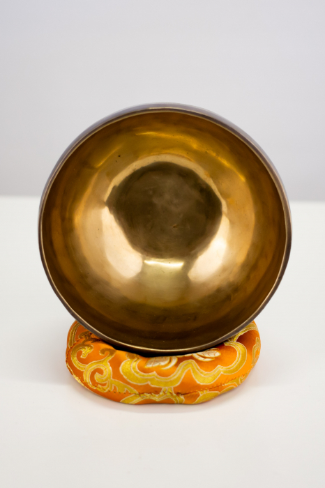 Singing Bowl Tibetan Autentic Forjat manual - Golden Chocolate 15,5 cm, 0,710 kg [3]