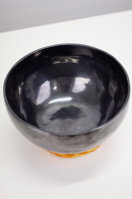 Singing Bowl Tibetan Autentic Forjat manual - Full Black 19,5 cm, 1,163 kg [2]