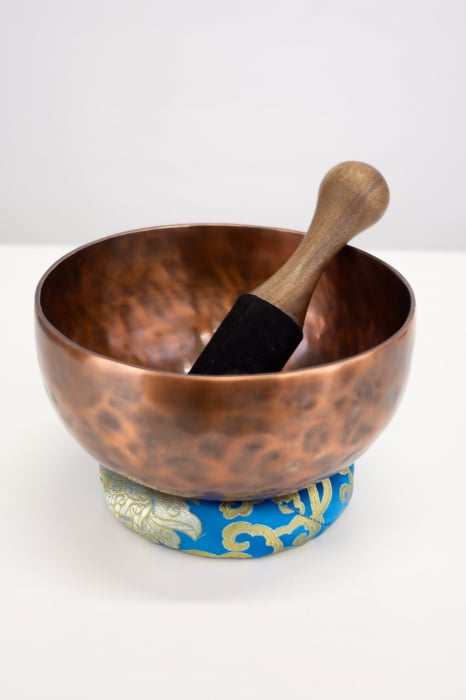 Singing Bowl Tibetan Autentic Forjat manual - Copper Antique 20 cm, 1,091 kg [3]