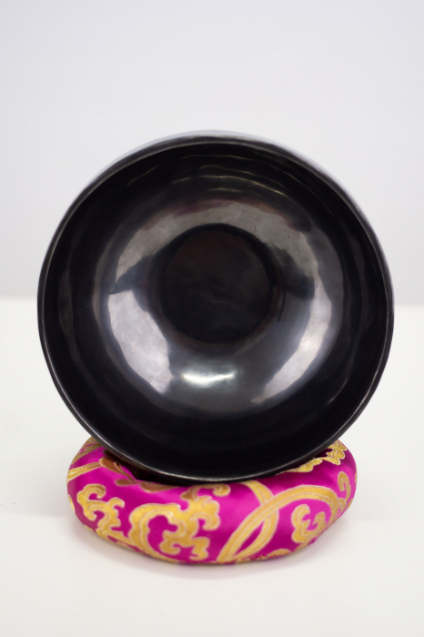 Singing Bowl Tibetan Autentic Forjat manual - Full Black, 15 cm, 0,650 Kg [3]