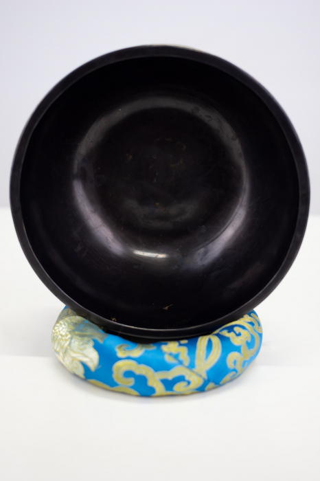 Singing Bowl Tibetan Autentic Forjat manual - Black & Gold Harmony, 19 cm,1,100 Kg [3]