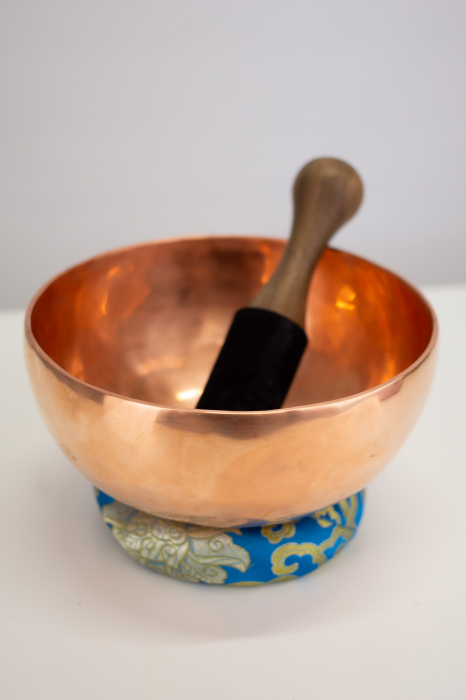 Singing Bowl Tibetan Autentic Forjat manual - Copper Color, 20 cm, 1,235 Kg [2]