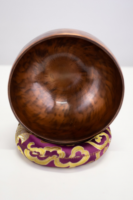Singing Bowl Tibetan Autentic Forjat manual - Copper Antique ,  15,5 cm, 0754 Kg [2]