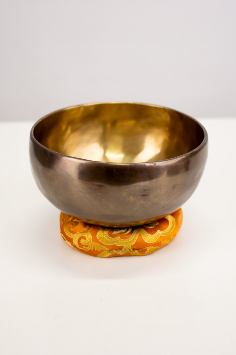 Singing Bowl Tibetan Autentic Forjat manual - Golden Chocolate 17 cm, 0,880 kg [1]