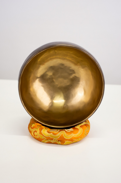 Singing Bowl Tibetan Autentic Forjat manual - Golden Chocolate 17 cm, 0,880 kg [2]