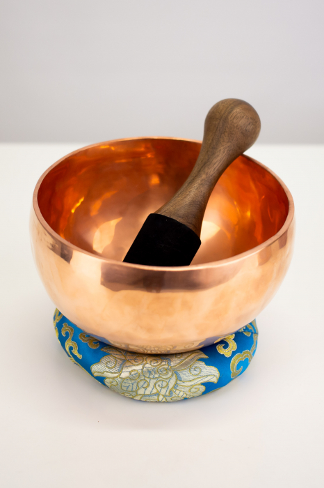 Singing Bowl Tibetan Autentic Forjat manual - Copper Color 17 cm, 1,005 kg [4]
