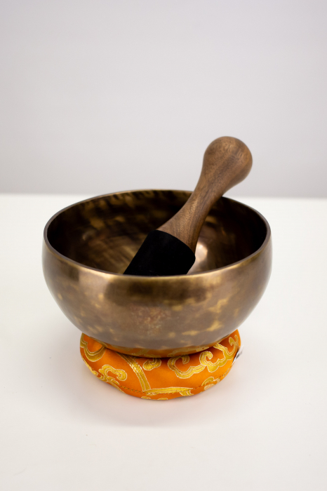 Singing Bowl Tibetan Autentic Forjat manual - Dark Tiger Antique 17 cm, 0,823 kg [3]