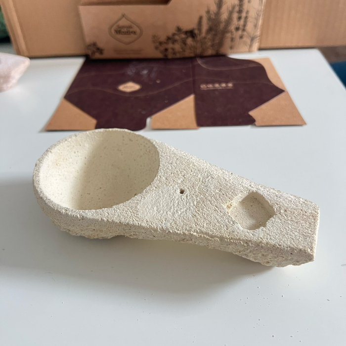 Suport colorat din ciment rezistent la căldură Sagrada Madre - Lungime totală 17 cm, Diametru 7,5 cm [2]