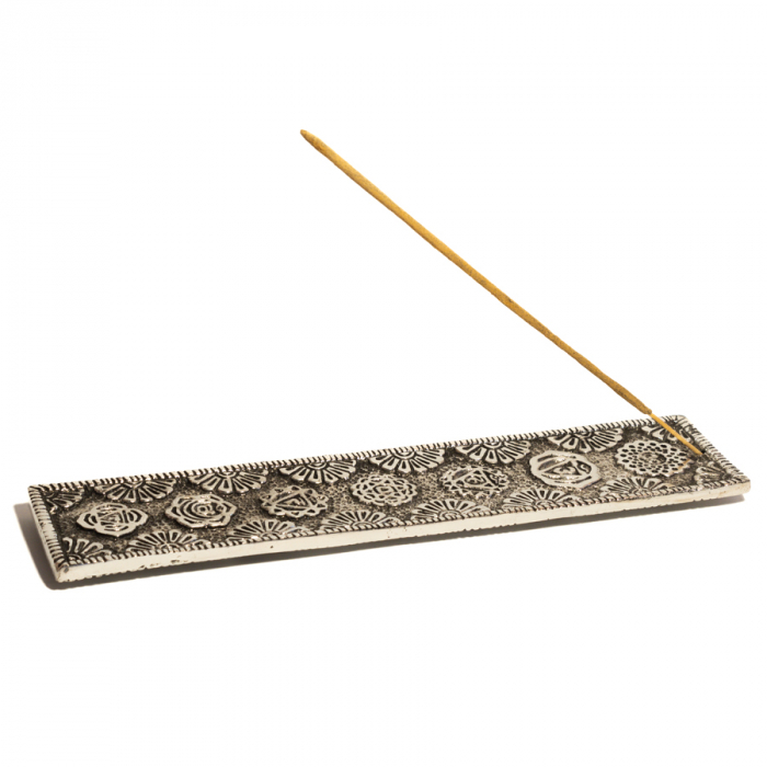 Suport lung din Aluminiu pentru Betisoare parfumate - Chakra (23 cm) [2]