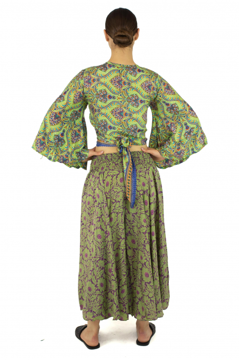 Top din material fluid cu imprimeu floral - Model 10 [4]