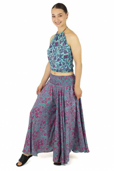 Top din material fluid cu imprimeu floral - Model 6 [3]