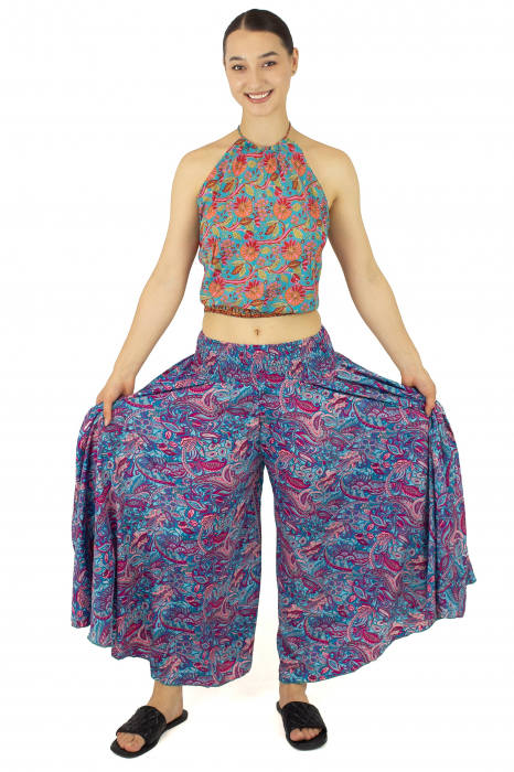 Top din material fluid cu imprimeu floral - Model 14 [3]