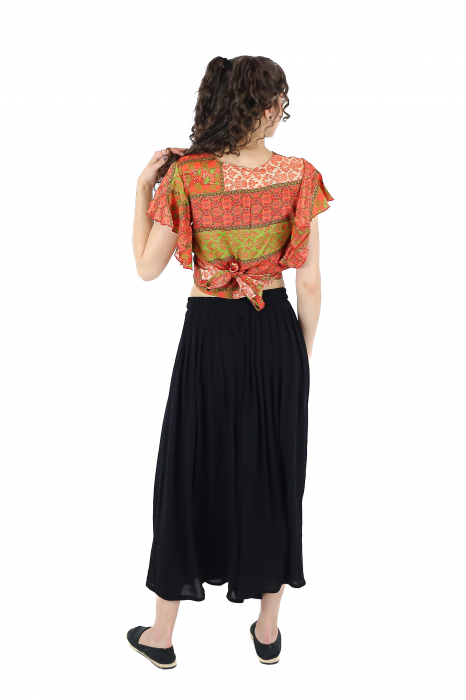 Top petrecut cu volanase la maneci - Model 5 [4]