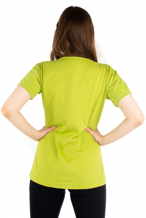 Tricou cu motive abstracte - Lime Green [4]