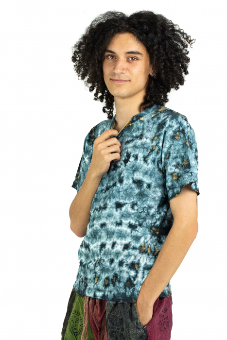 Tricou Tie-Dye - Albastru - Model 9 [4]