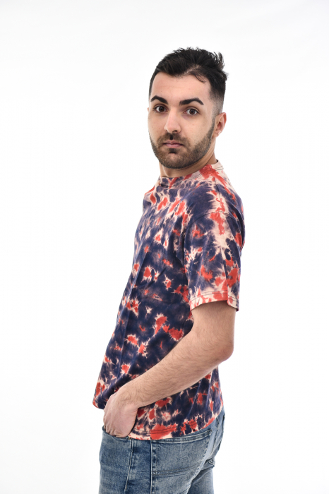 Tricou Tie Dye AllOver Splash - Maro Inchis [4]