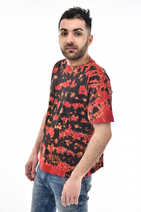 Tricou Tie Dye AllOver Splash - Maro Inchis [3]