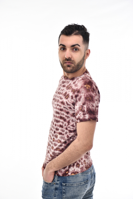 Tricou Tie Dye AllOver Splash - Maro Inchis [5]