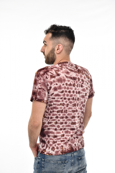 Tricou Tie Dye AllOver Splash - Maro Inchis [4]