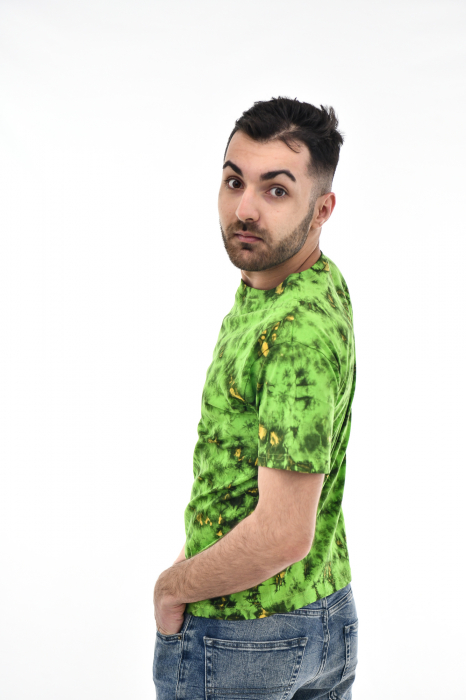 Tricou Tie Dye AllOver Splash - Maro Inchis [4]