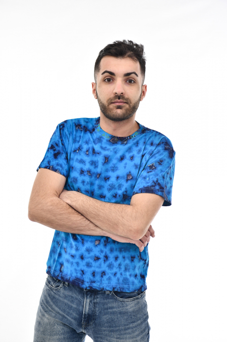 Tricou Tie Dye AllOver Splash - Maro Inchis [2]